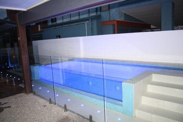 Luxury pool with water feature