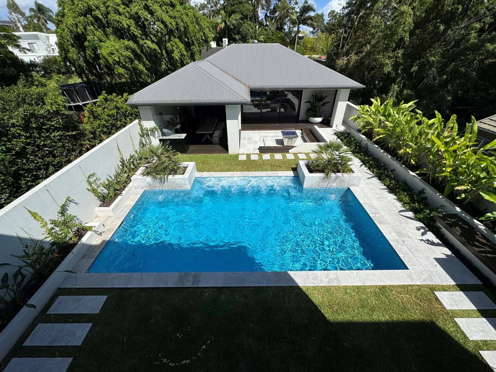 Pool with landscaping